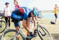 Представитель Общественной палаты г. Магнитогорска, председатель Общественной молодежной палаты при МГСД Денис Савельев принял участие в организации командного кросс-триатлона "ТриАтлета".