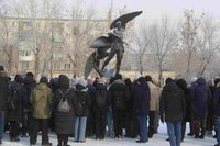 В сквере «Патриотический» прошло памятное мероприятие, посвященное Дню памяти воинов - интернационалистов